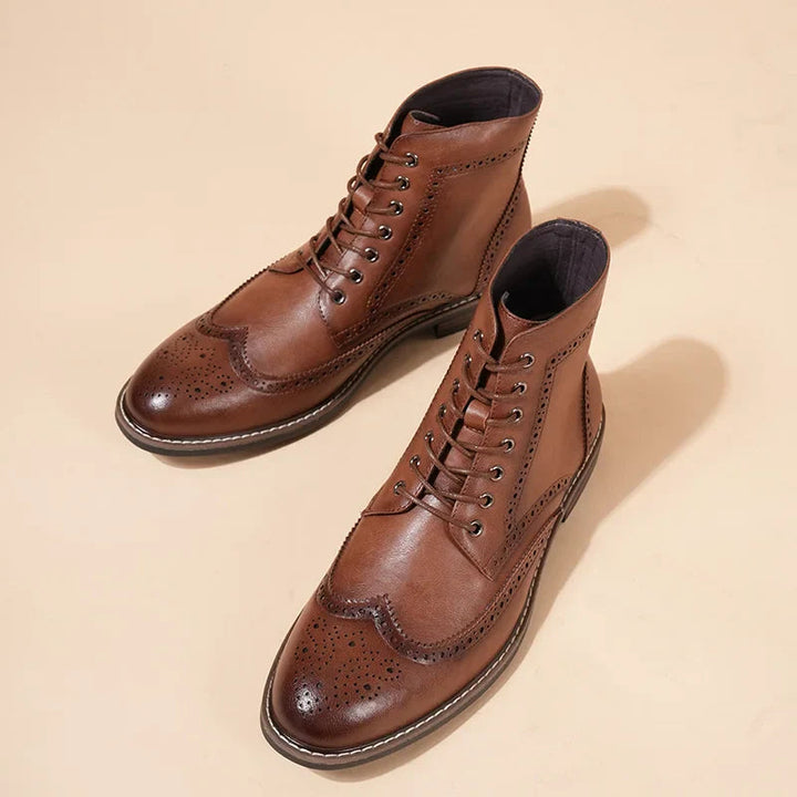 Heren | Laarzen | Italiaans Design | Hoog Model & Vetersluiting