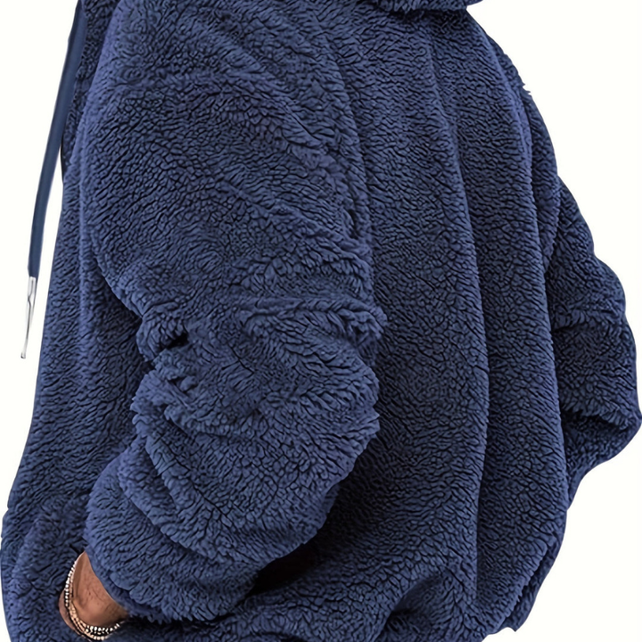 Winterjas Heren | Plush Hoodie Jas | Warm & Stijlvol Design