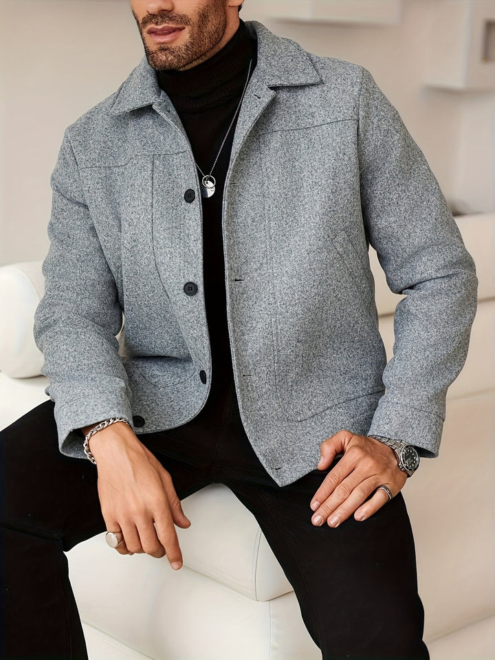 Heren Jas | Elegant | Met Knoopsluiting | Lente