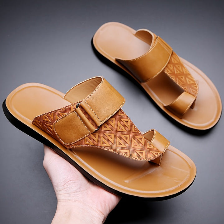 Heren Slippers | Verstelbare Band | Lichtgewicht & Antislip | PU Materiaal