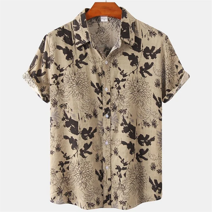 Heren Shirt | Retro | Korte Mouw | Zomer