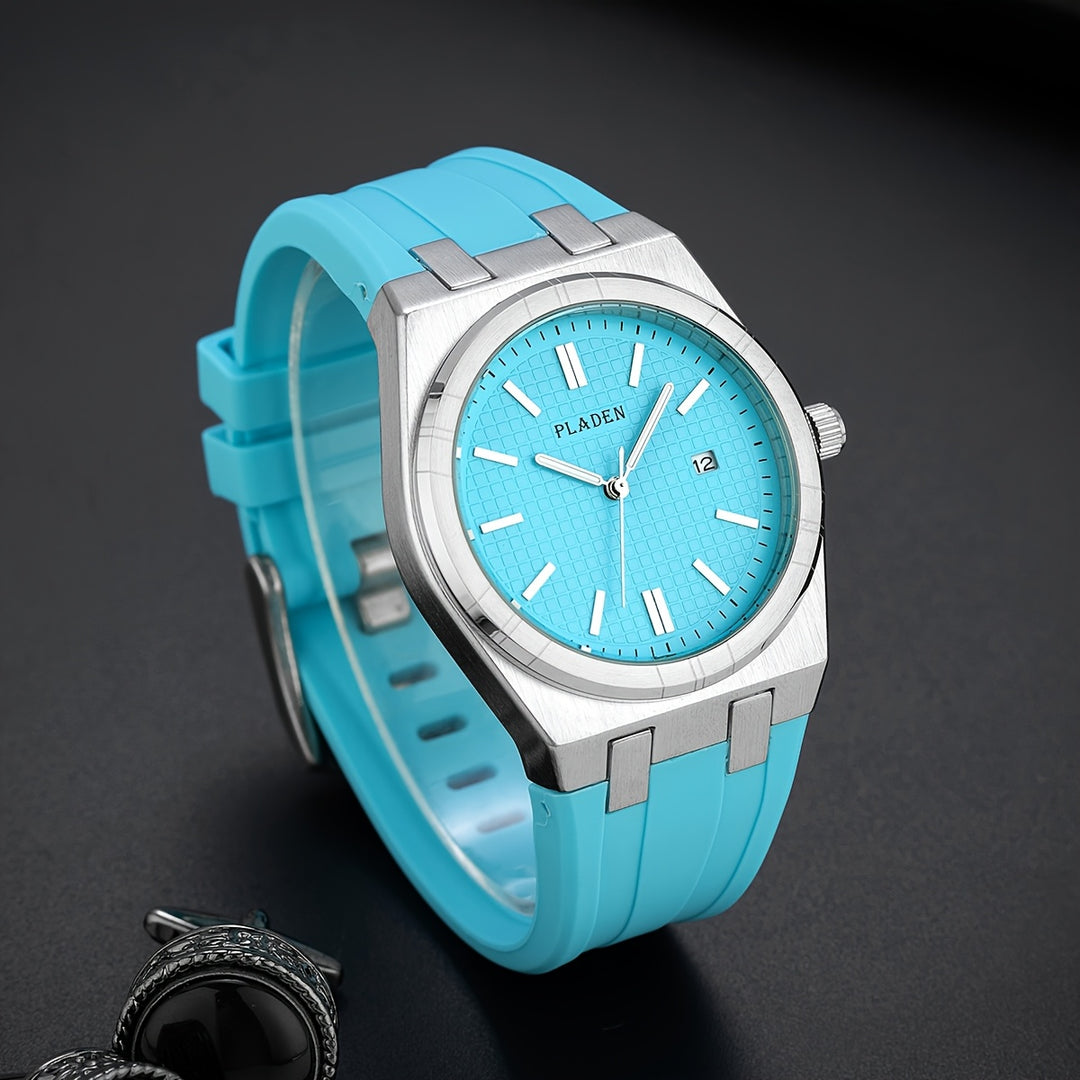 Heren Horloge | Minimalistisch | Datumfunctie | Siliconen Band | Zomer