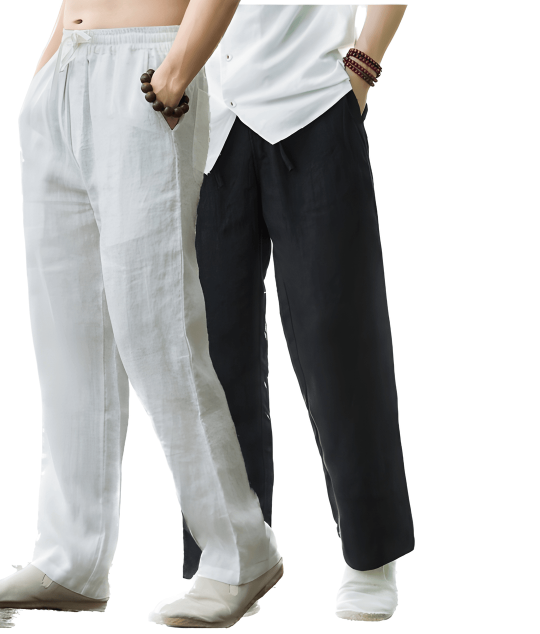 Heren Broek | Straight | Met Trekkoord | Zomer | 2-Pack
