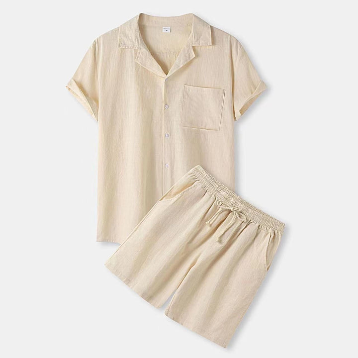 Heren Zomer Set | Stijlvol & Ademend | Shirt met Shorts