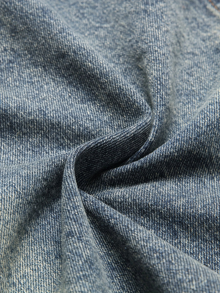 Heren deminvest | Regular Fit Mouwloos Denimvest | Casual Zomeroutfit