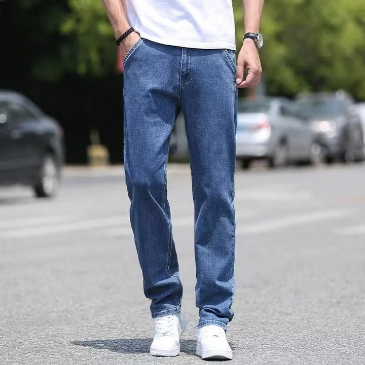 Moderne Denim jeans met rechte pasvorm voor tijdloze charme en uitzonderlijke veelzijdigheid | Milaan