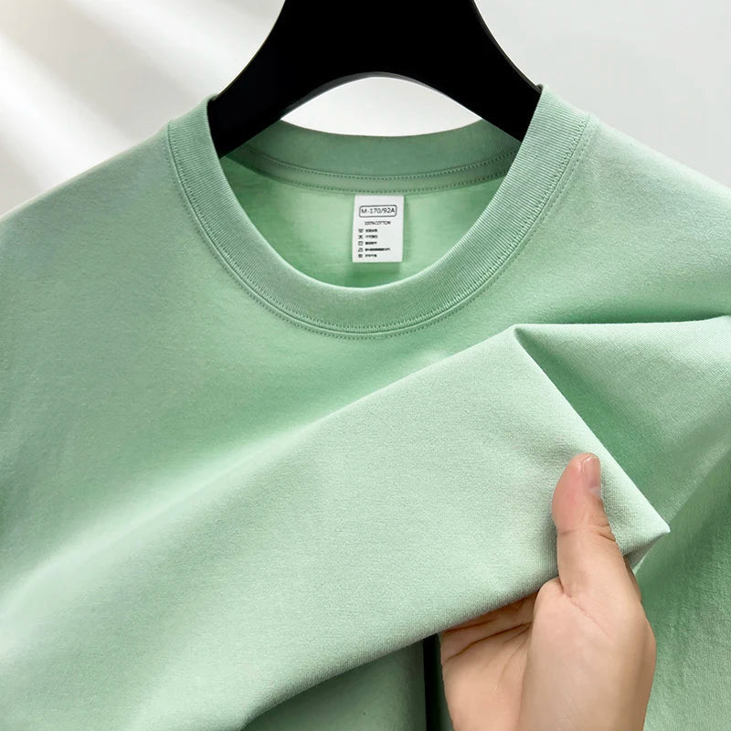 Heren T-shirt | Ademend & Losvallend | Zomer | Effen Kleur