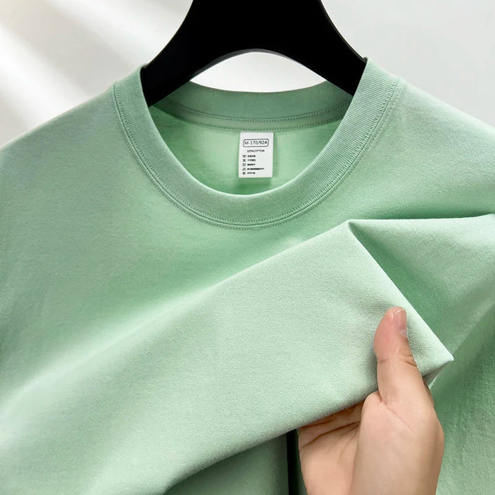 Heren T-shirt | Ademend & Losvallend | Zomer | Effen Kleur