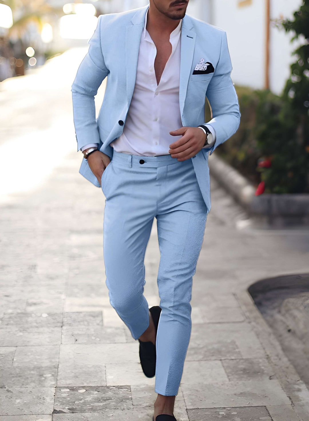 Heren Pak | Tweedelig Kleding | Slim Fit | Elegante Look