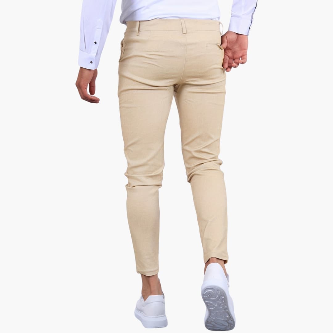Heren Broek | Slimfit | Smalle Pijpen | Zomer