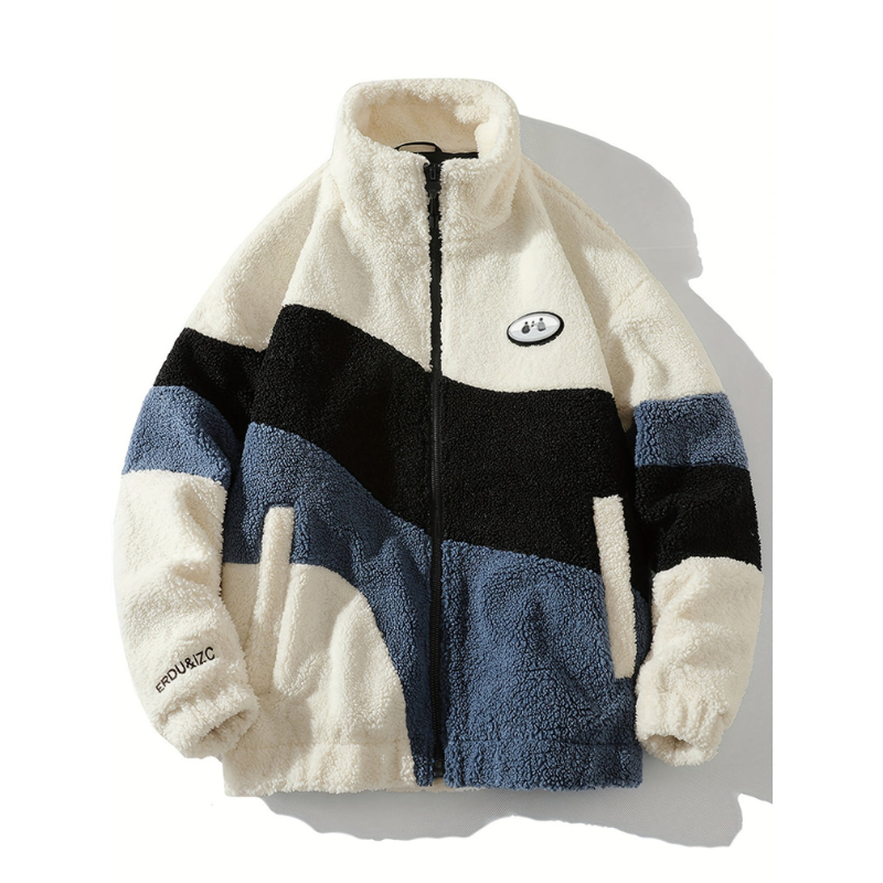 Winterjas Heren | Zachte Warme Jas | Casual Kleurblokken