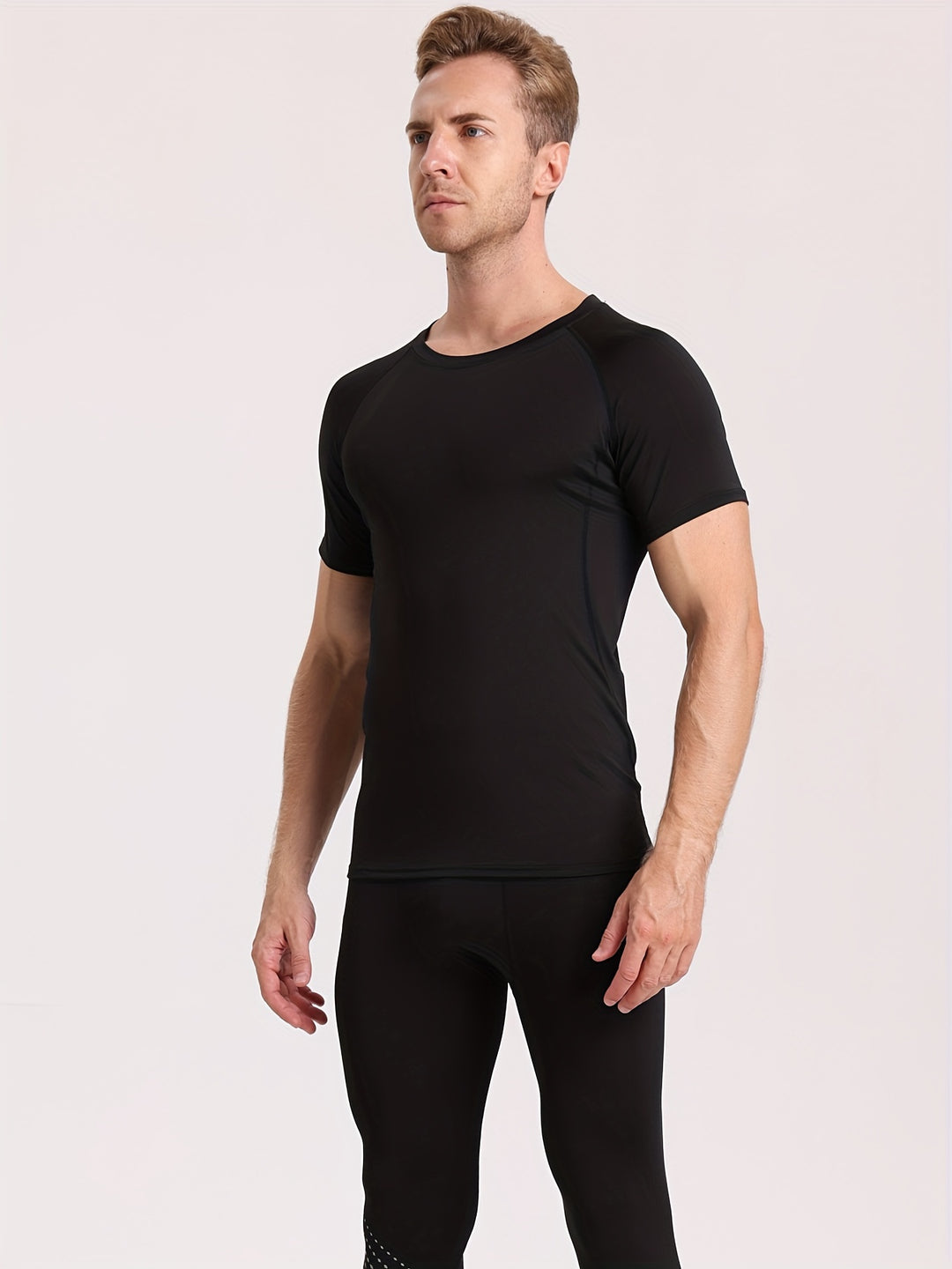 Heren Compressie Shirt | Slimfit | Korte Mouw | Zomer