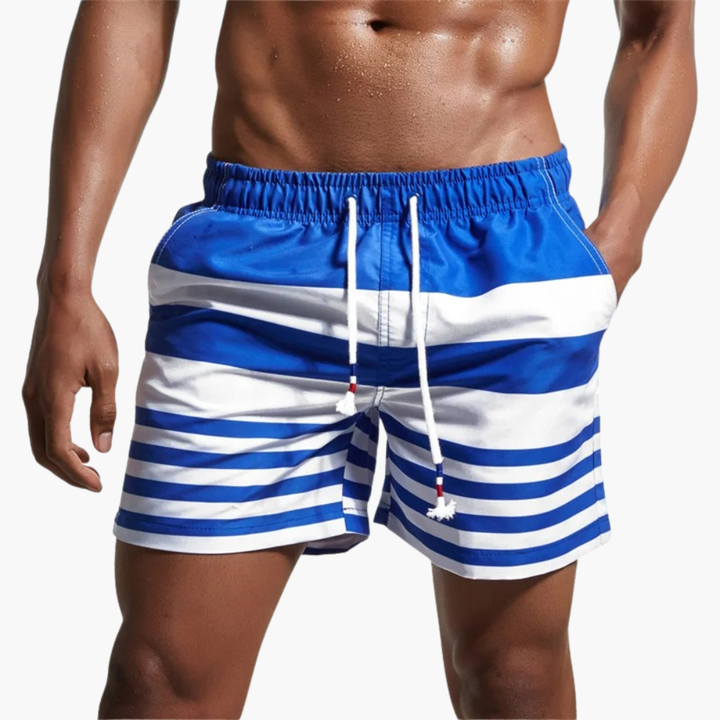 Heren Zwembroek | Straight | Trekkoord | Zomer