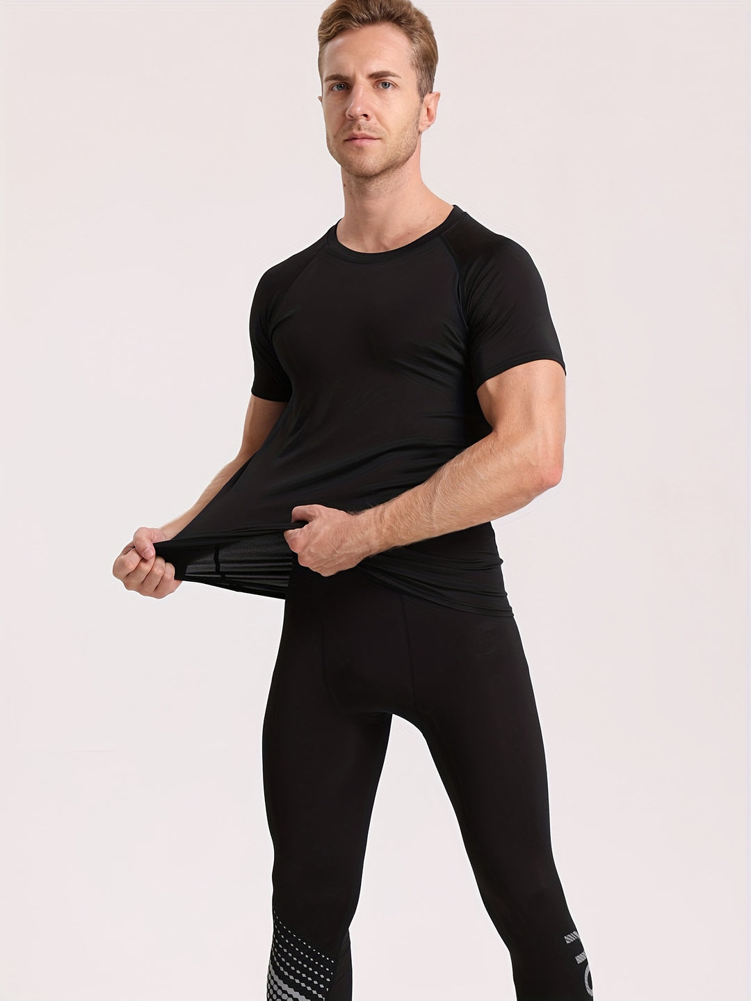 Heren Compressie Shirt | Slimfit | Korte Mouw | Zomer