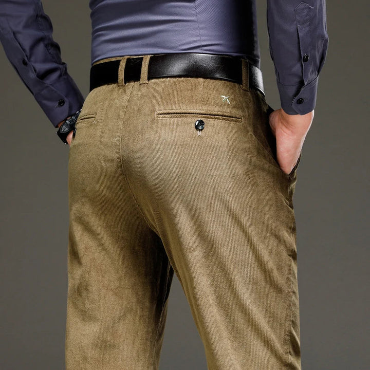 Heren Corduroy Broek | Handgemaakt & Verfijnd | Meerdere Zakken | Premium Ribfluweel