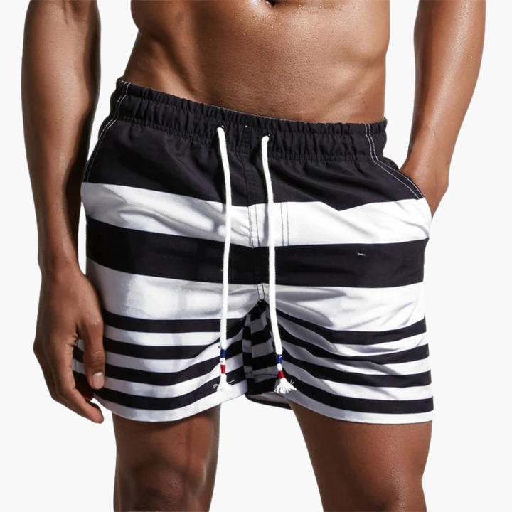 Heren Zwembroek | Straight | Trekkoord | Zomer