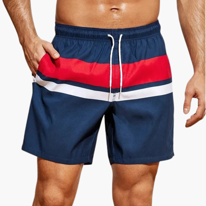 Heren Zwembroek | Straight | Trekkoord | Zomer