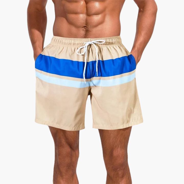Heren Zwembroek | Straight | Trekkoord | Zomer