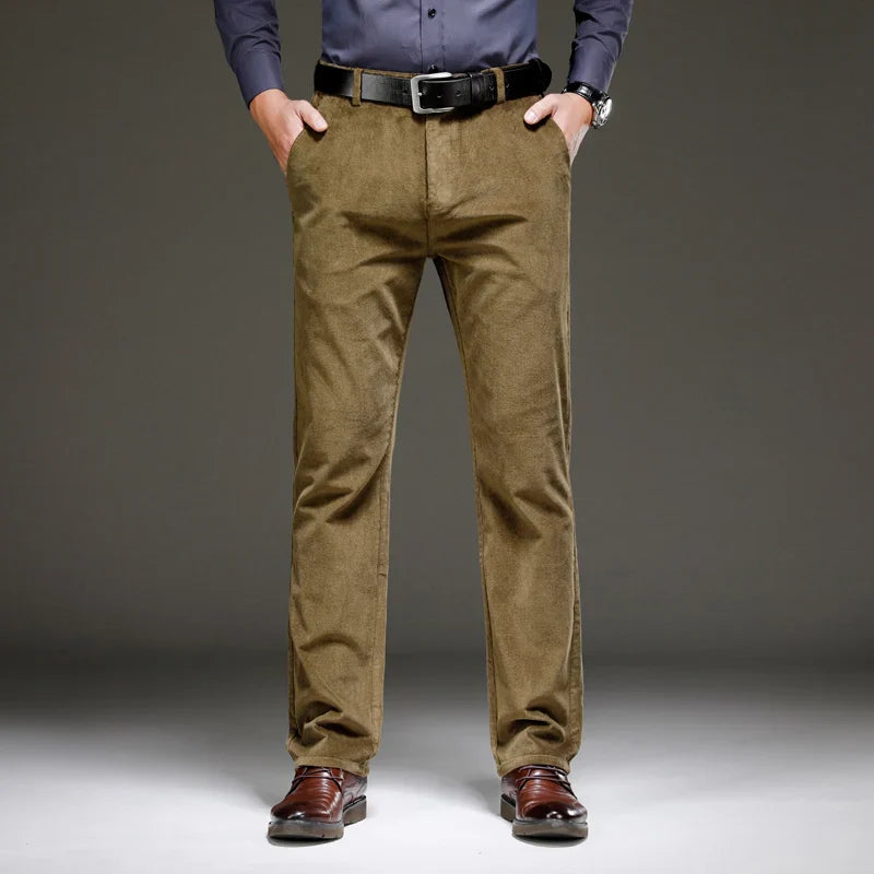 Heren Corduroy Broek | Handgemaakt & Verfijnd | Meerdere Zakken | Premium Ribfluweel