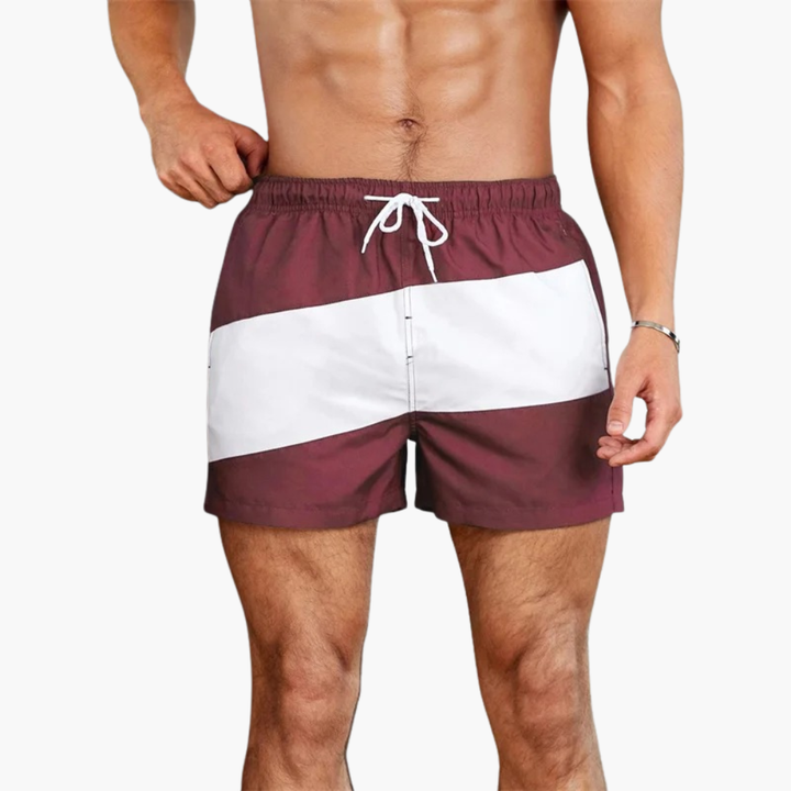 Heren Zwembroek | Straight | Trekkoord | Zomer