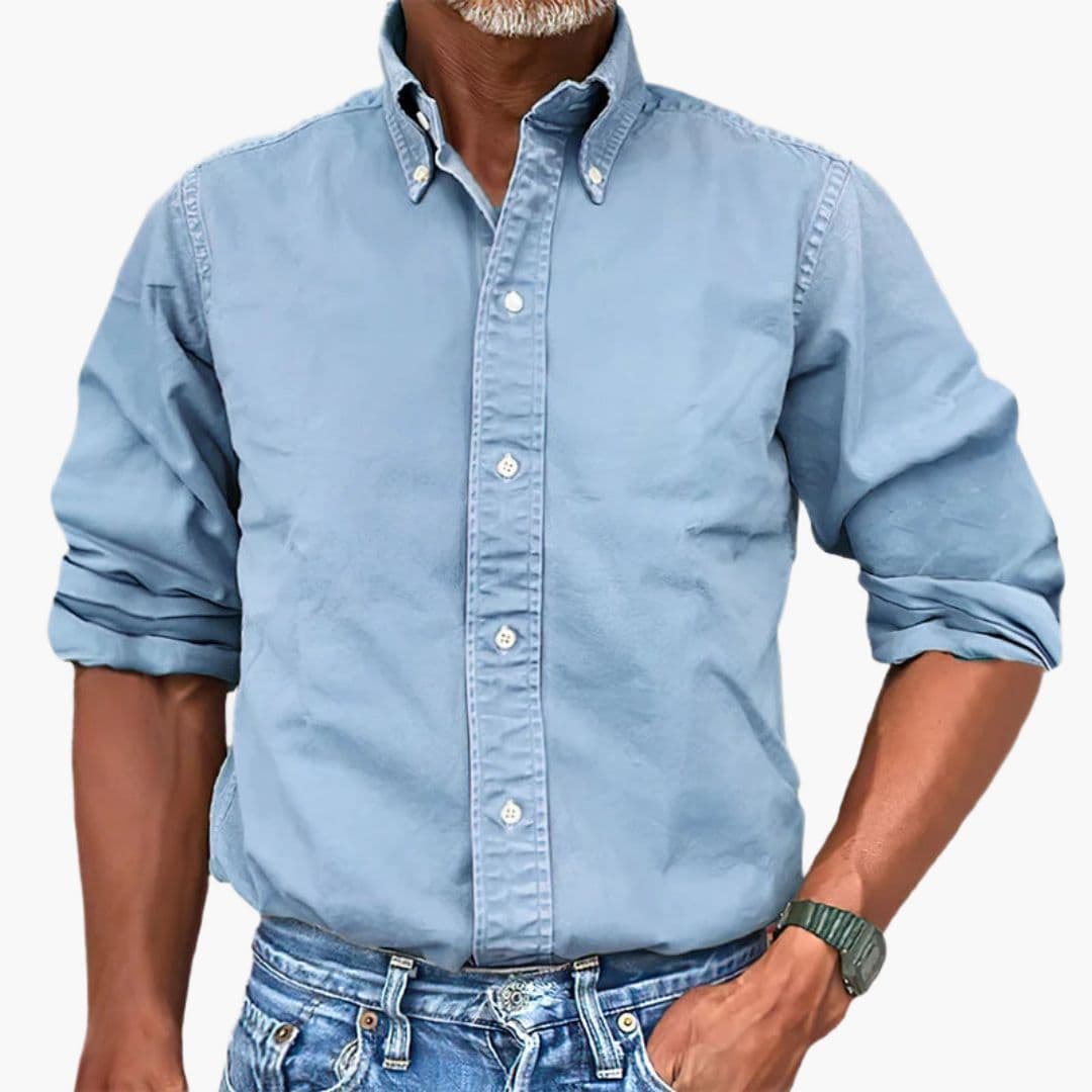 Heren Overhemd | Button Down | Lange Mouwen | Klassieke Kraag