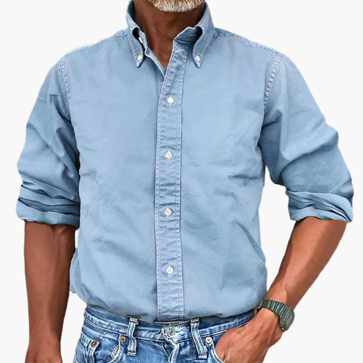 Heren Overhemd | Button Down | Lange Mouwen | Klassieke Kraag