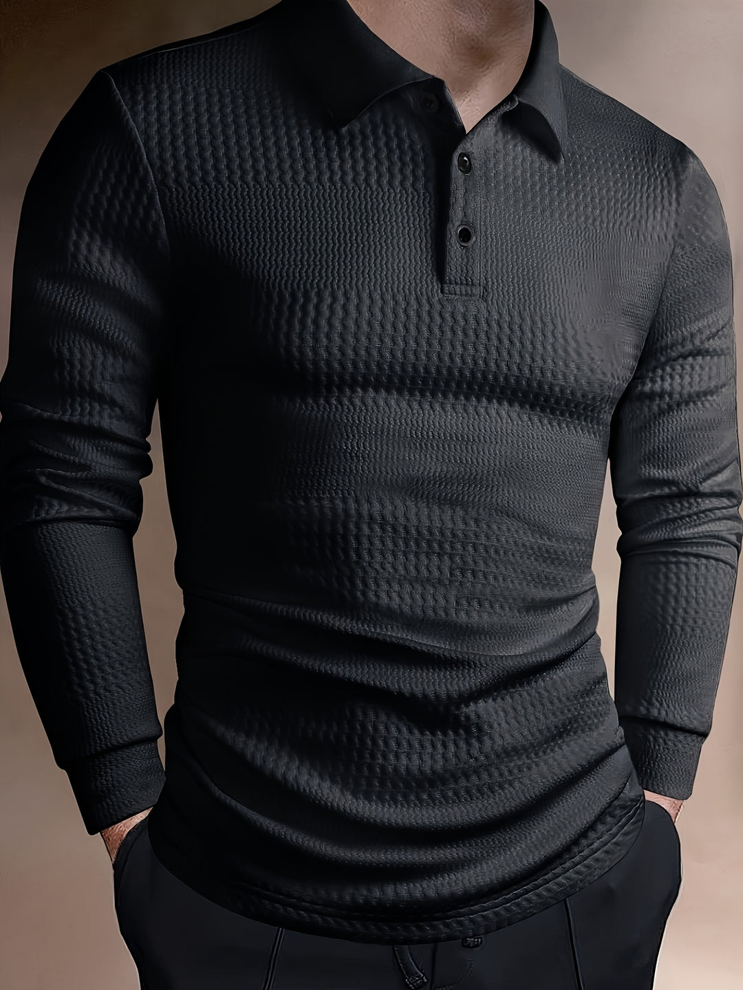 Heren Polo Shirt | Slimfit | Lange Mouw | Zomer