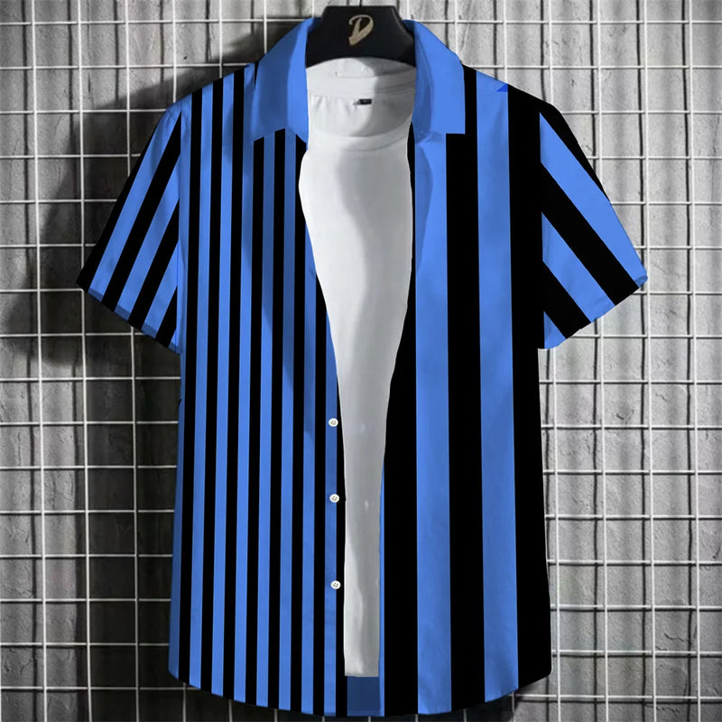 Heren Shirt | Mahjong Print | Retro Stijl | Zomer