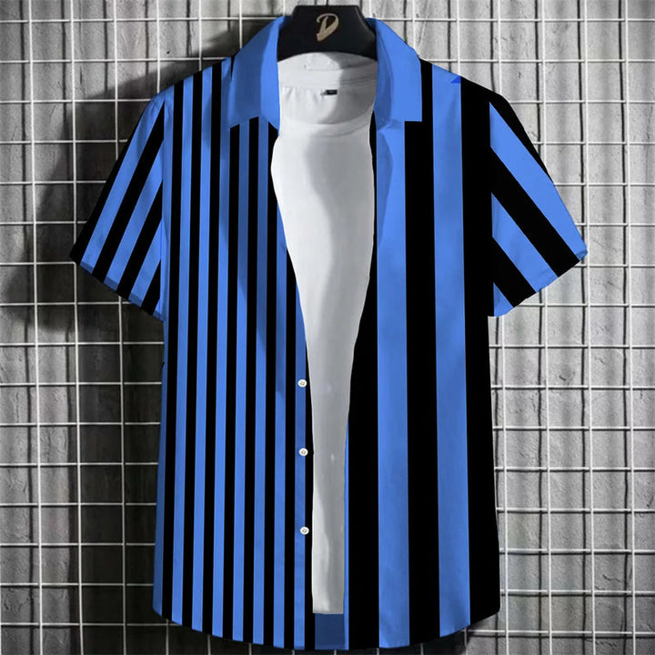 Heren Shirt | Mahjong Print | Retro Stijl | Zomer