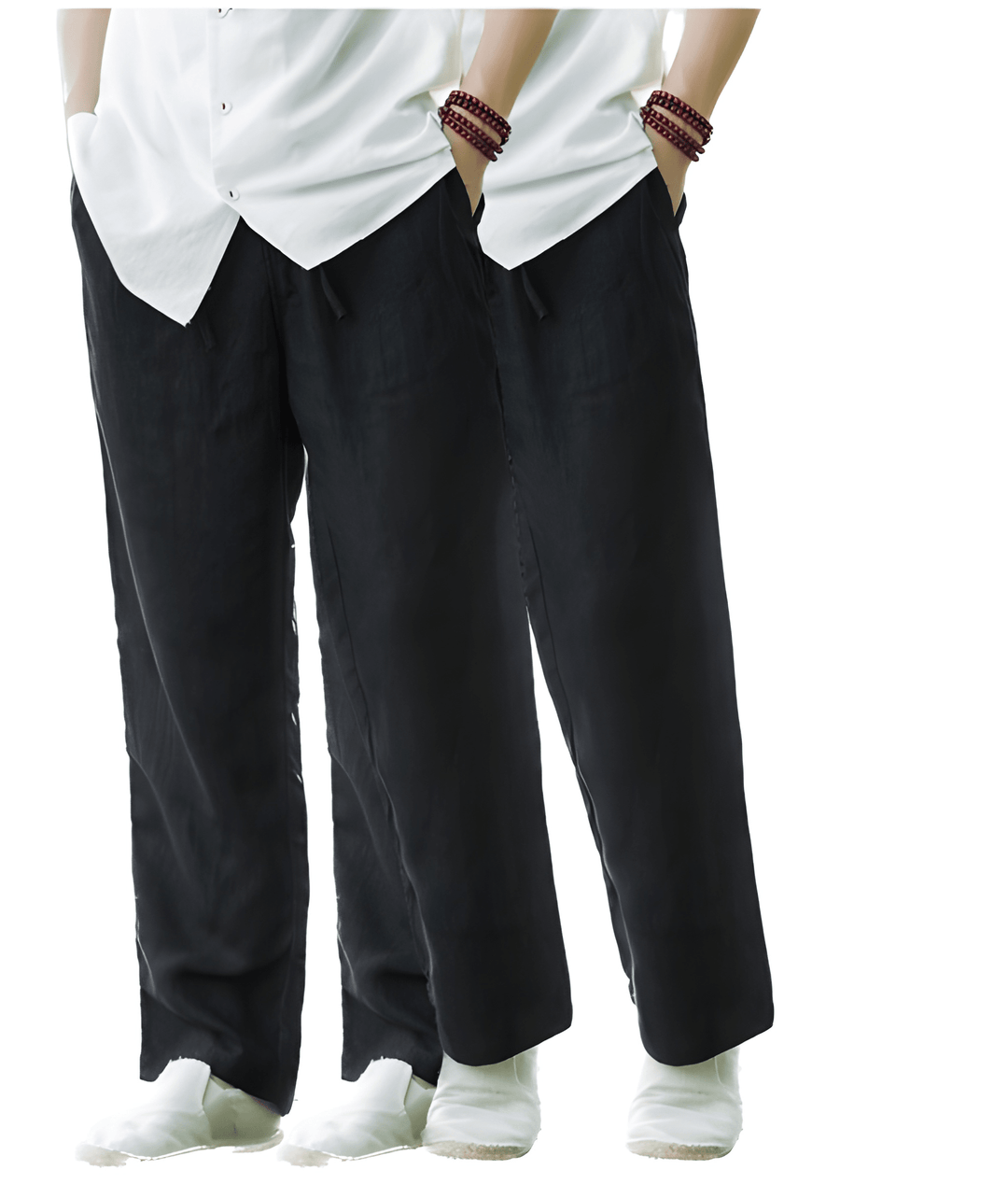 Heren Broek | Straight | Met Trekkoord | Zomer | 2-Pack