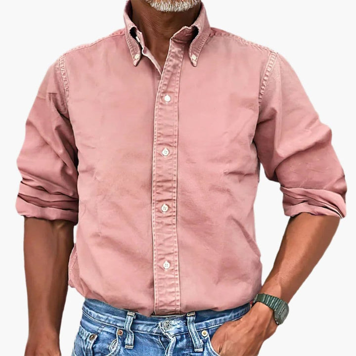 Heren Overhemd | Button Down | Lange Mouwen | Klassieke Kraag