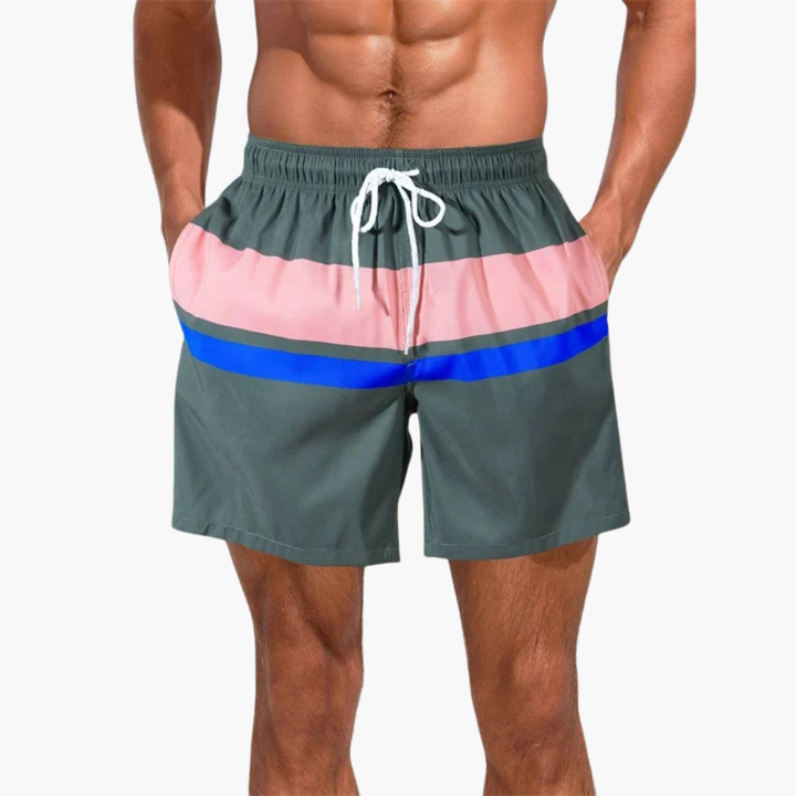 Heren Zwembroek | Straight | Trekkoord | Zomer