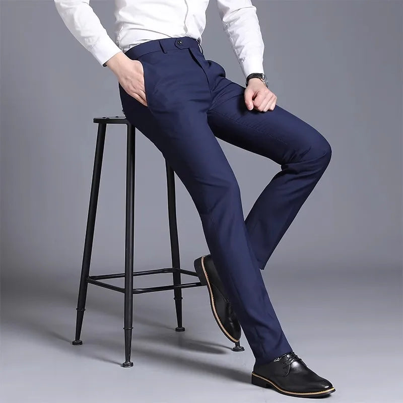 Heren Werkbroek | Slim Fit | Strijkvrij & Zakelijk | Modern Design