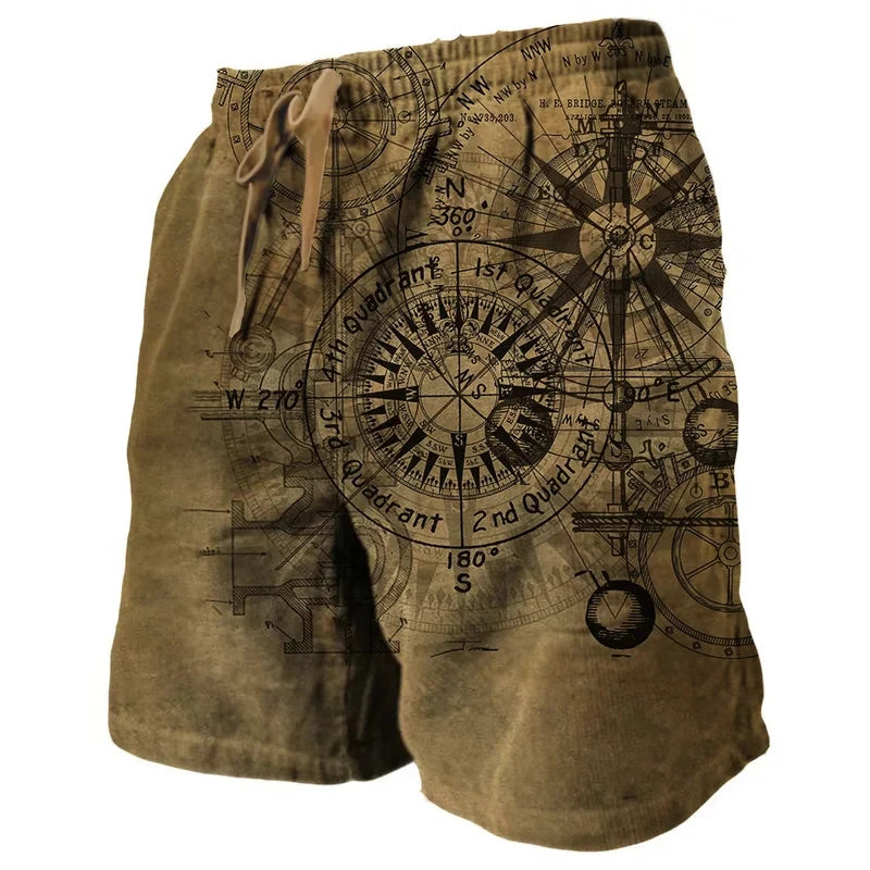 Heren Zwembroek | Retro | Trekkoord | Zomer