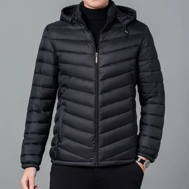 Winterjas Heren | Lichtgewicht & Gewatteerd | Casual Met Capuchon