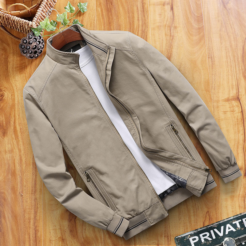 Heren Jas | Staande Kraag & Ritssluiting | Casual & Werk | Lente & Herfst