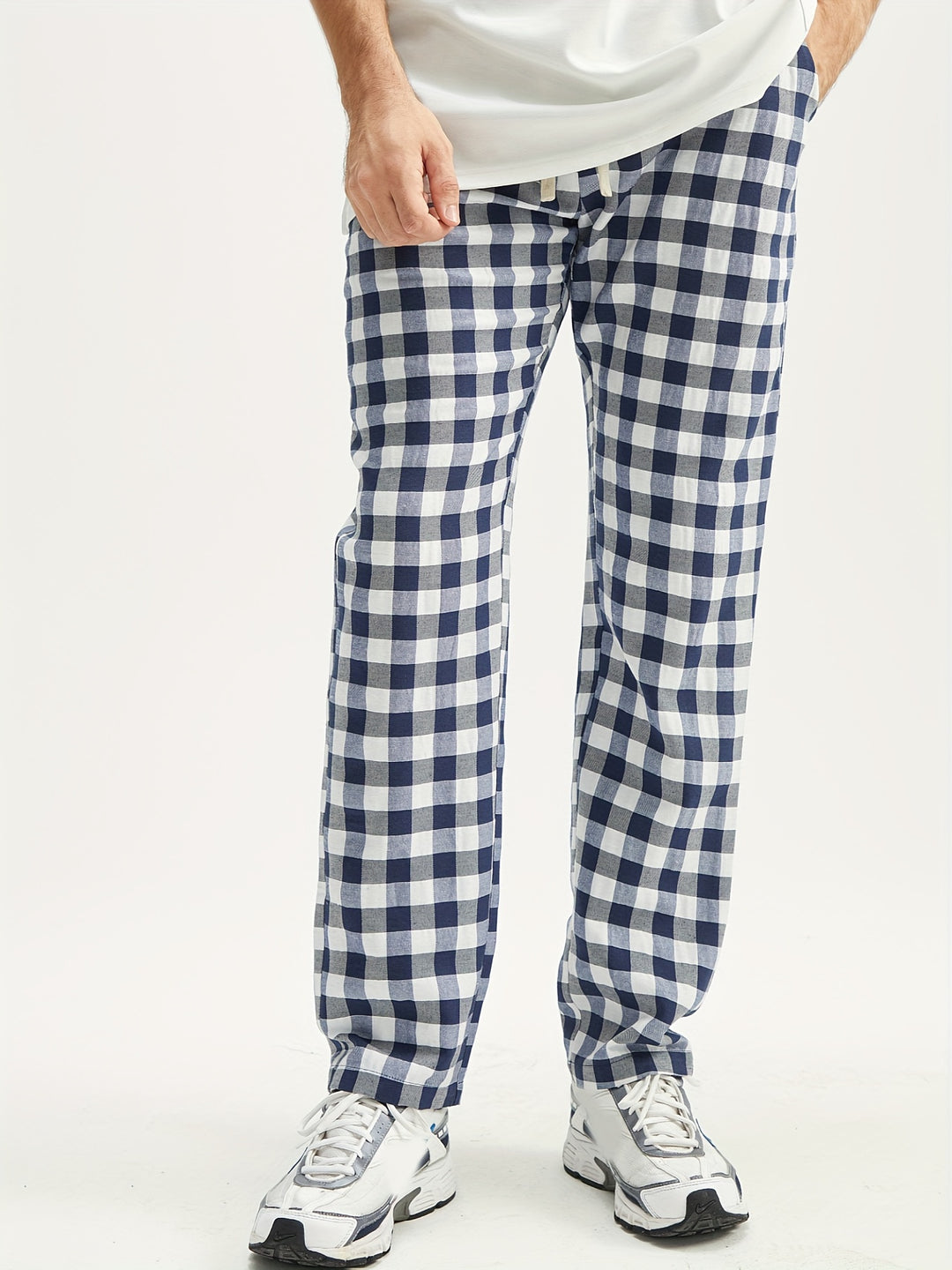 Heren Pyjamabroek | Geruit Ontwerp | Losse pasvorm | Comfortabel & Elastisch