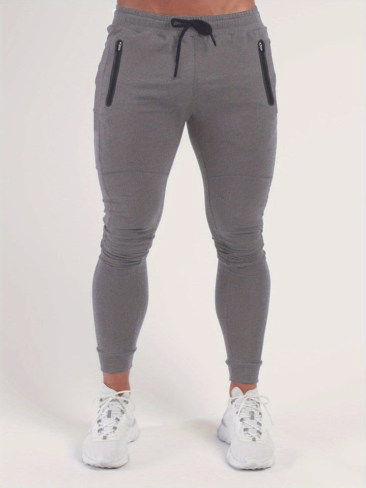 Heren Sportbroek | Effen Kleur & Stretch | Casual & Training | Voor Alle Seizoenen