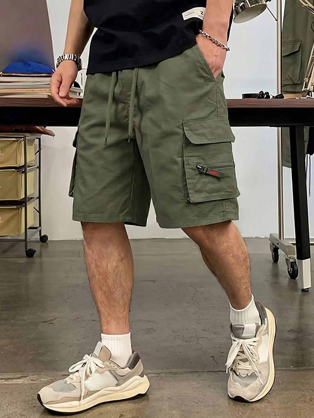 Heren Short | Cargo | Trekkoord | Zomer