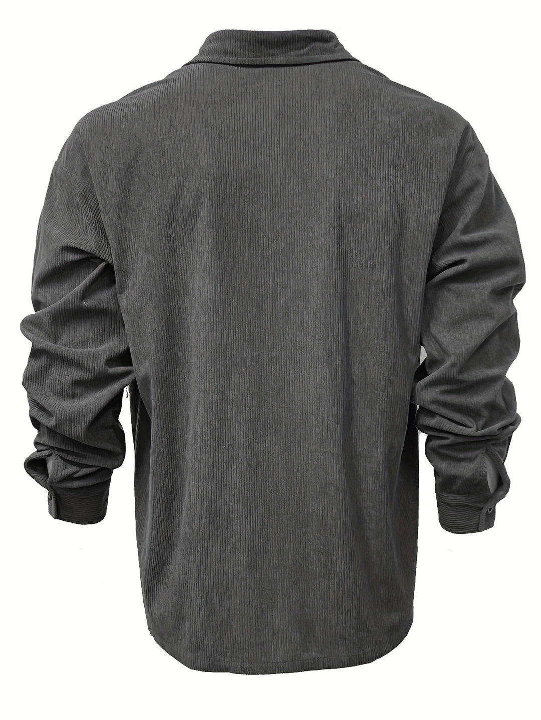 Klassiek en Relaxed Corduroy Overhemd voor Heren met Knoopsluiting en Borstzak | Kees