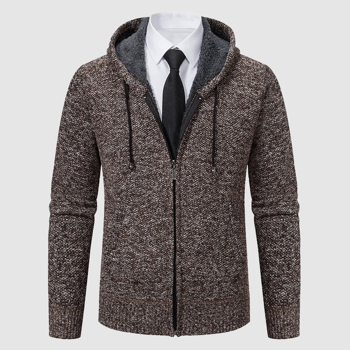 Verfijnd gebreid vest met capuchon voor heren met moeiteloze stijl en comfort | Hidde