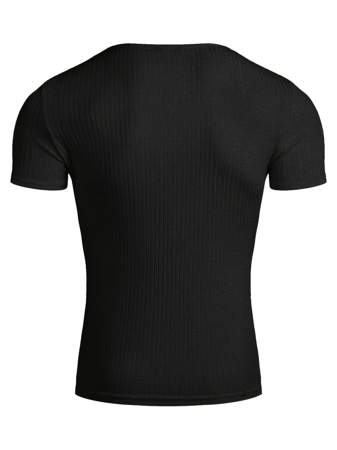 Heren Overhemd | Stevig & Casual | V-hals | Korte Mouwen | Zomer