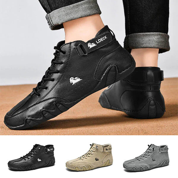 Waterdichte leren veterschoenen voor mannen met superieur comfort en uniek stijl | Tim