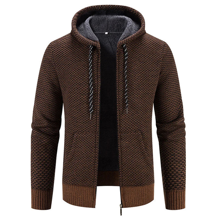 Vest Heren | Gebreid Cardigan met Capuchon | Comfortabele Jas Heren