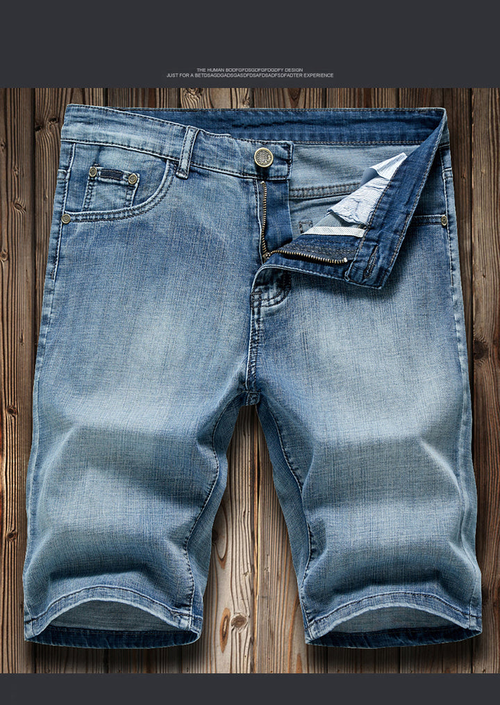 Heren Denim Short | Straight | Met Ritssluiting | Zomer