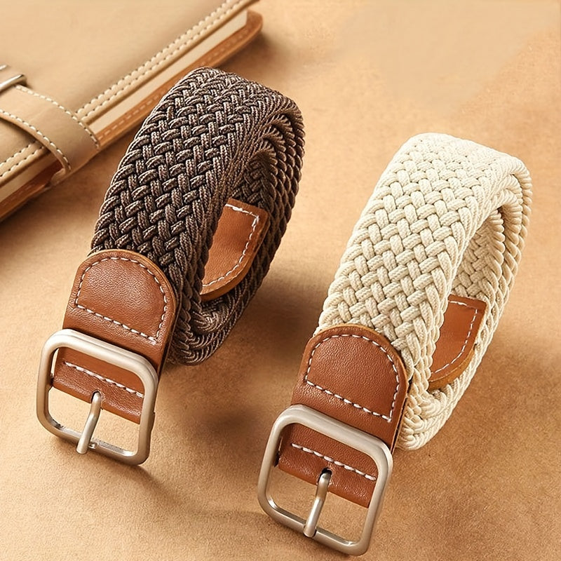 Heren Riem | Verstelbare Canvas Riem | Trendy & Duurzaam | Vierkante Gesp