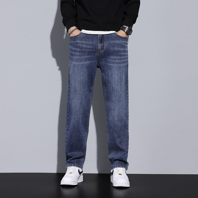 Heren Baggy Jeans | Grijs Washed | Losvallende Pasvorm | Denim Katoen