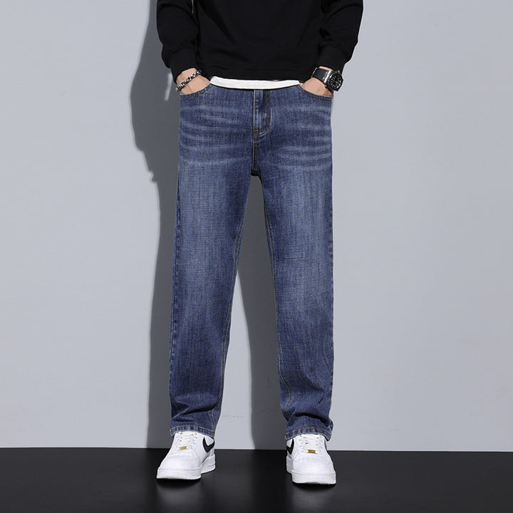 Heren Baggy Jeans | Grijs Washed | Losvallende Pasvorm | Denim Katoen