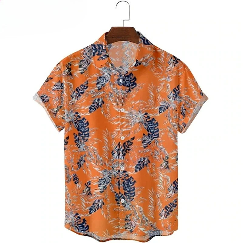 Heren Shirt | Elegant | Bloemenprint | Korte Mouw | Zomer