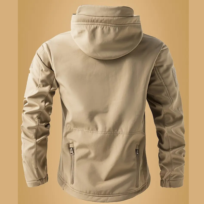 Winterjas Heren | Tactische Softshell Jas | Warm & Waterafstotend | Met Capuchon